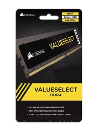 CORSAIR 4GB 2400MHz DDR4 VALUE SELECT CMV4GX4M1A2400C16 Masaüstü Blgisayar Ram - 1